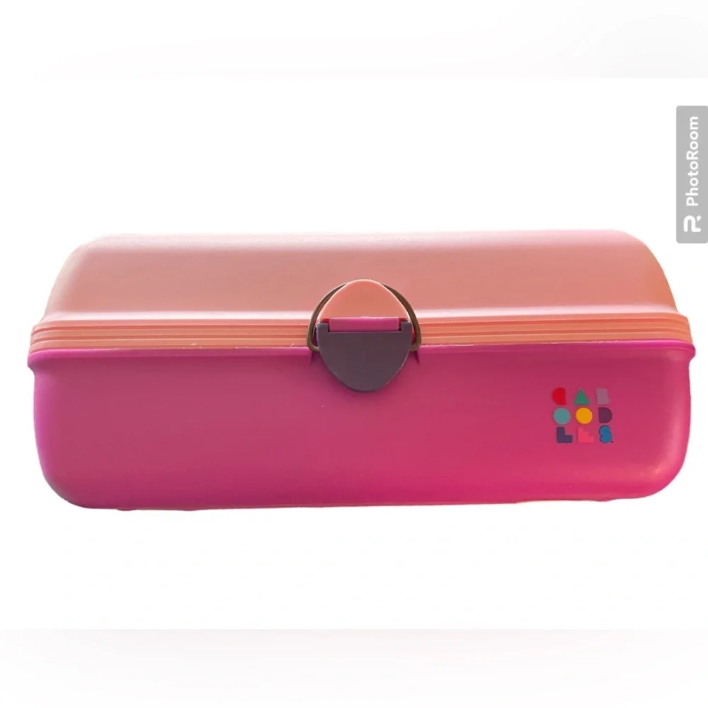 Vintage‎ Caboodle Pink and Purple Makeup Case -great condition!